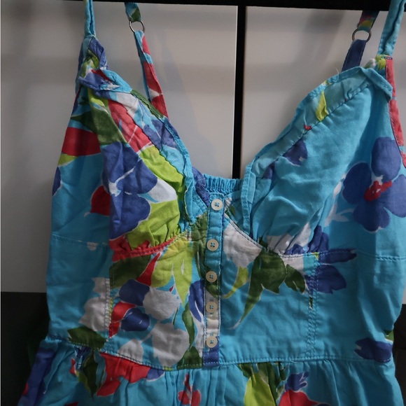 Hollister | Blue and Green Patterned Top - Picture 2 of 4